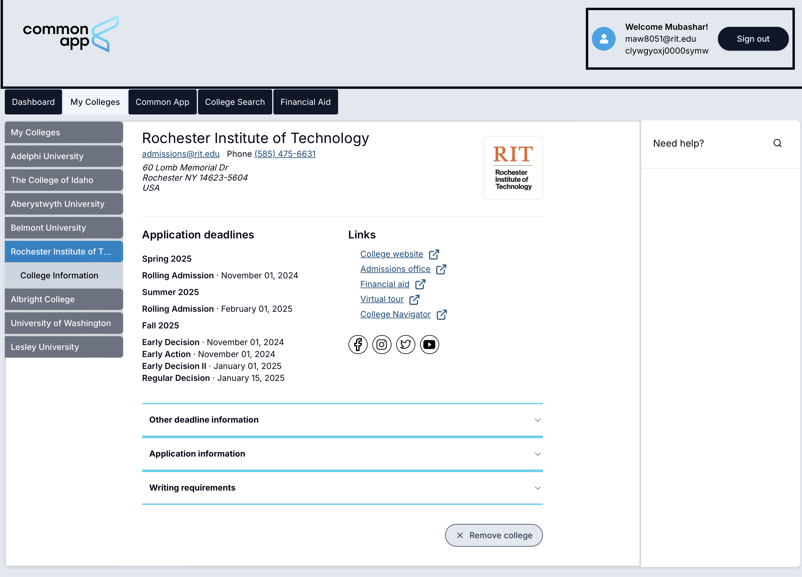 Common App Clone